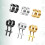 6 Pares De Crucifixo Aço Para Homem 10