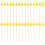 100Pcs Säkerhetsbambustickor Engångs Fruktpinnar Sushistickor 10