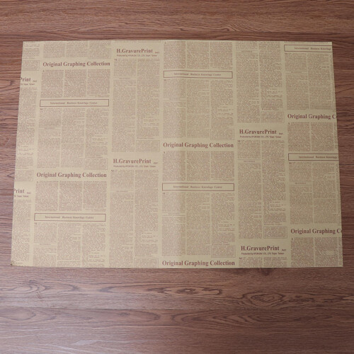40 Folhas Kraft Vintage Para E Presentes (Café) 2
