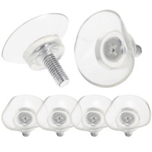 6Pcs Sugekoppar Med Skruvar För Glastabell 6X13