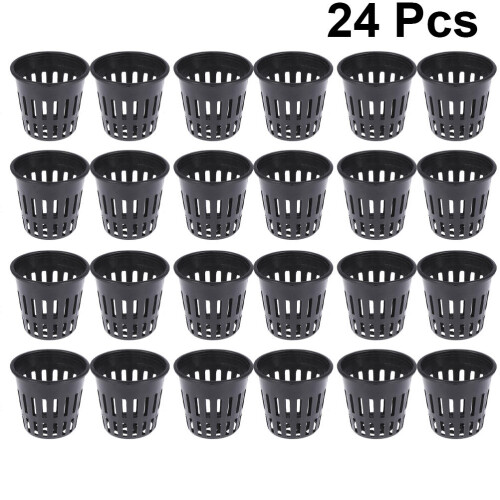 24Pcs Vattenväxtkorg Odlingsnätkoppar 5,7X5Cm 2