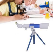 Kids Telescope HD Viewing Manual Knob 3x Mag, Blue, 46x43cm
