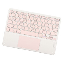 Pinkes kabelloses 10-Zoll-Tastatur mit Touchpad, 180mAh Akku