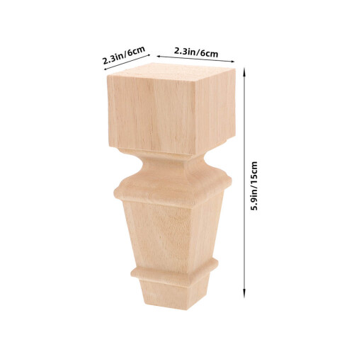 2Stk Tischbein Holz Für Möbel, Schrank, Sofa, Kommode 1