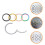 5 Unidades Para Nariz De Inoxidable Piercing Corporal 4