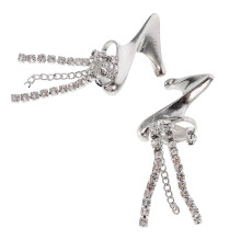 2 Paires De Clips D'oreilles Perçage Décorative