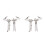 2 Paires De Clips D'oreilles Perçage Décorative 7