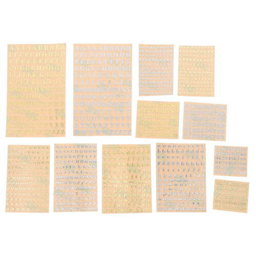 12 Autocollants Mini Lettres Chiffres Pour Mixte 1