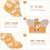 1 Paire Motif Girafe 6