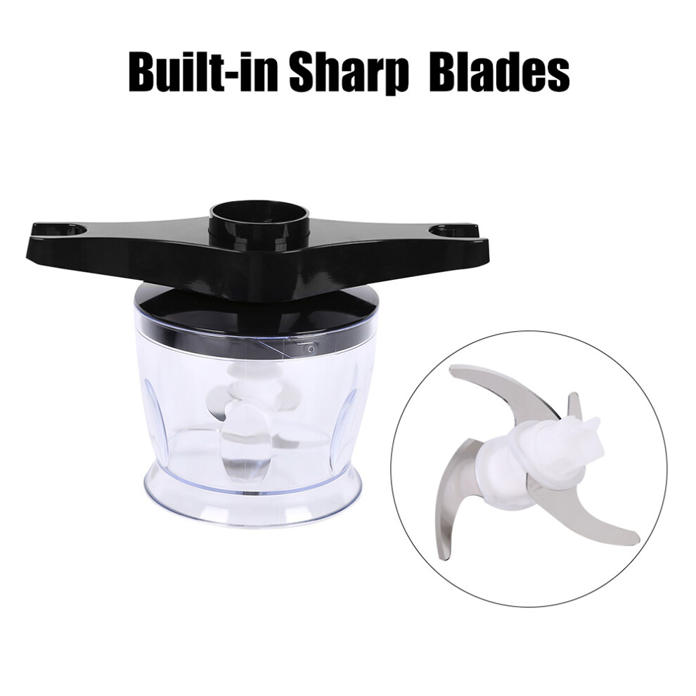 4-in-1 600W Hand Blender Set, 3-Speed, Stainless Steel, Black-image-OPC-PMP25NK-NEW