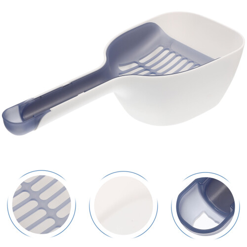 1 Set Kattsandremsa Rensningsverktyg Kattsandskopa Plastschoppen 1