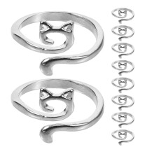 12 St Krochethalsringar, Spänningsringar För Krokning, Fingerkrochrings
