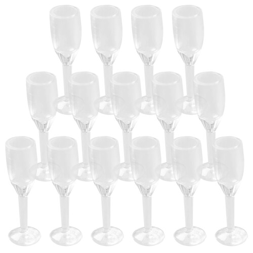 20Pcs Simulerad Cocktailcup Miniatyrvinkopp för Vindruhus Layout 1