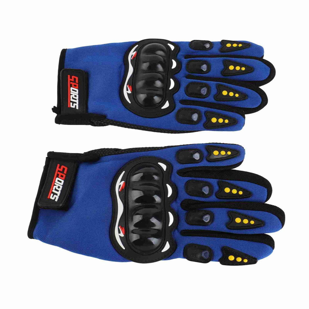 Touchscreen Motorcycle Gloves Hard Knuckle Powersports Racing Gloves Blue 4161357336801