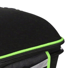 Große grüne Polyester-Fahrradsattel-Tasche – Verstärkte Hartschale Gepäckträgertasche