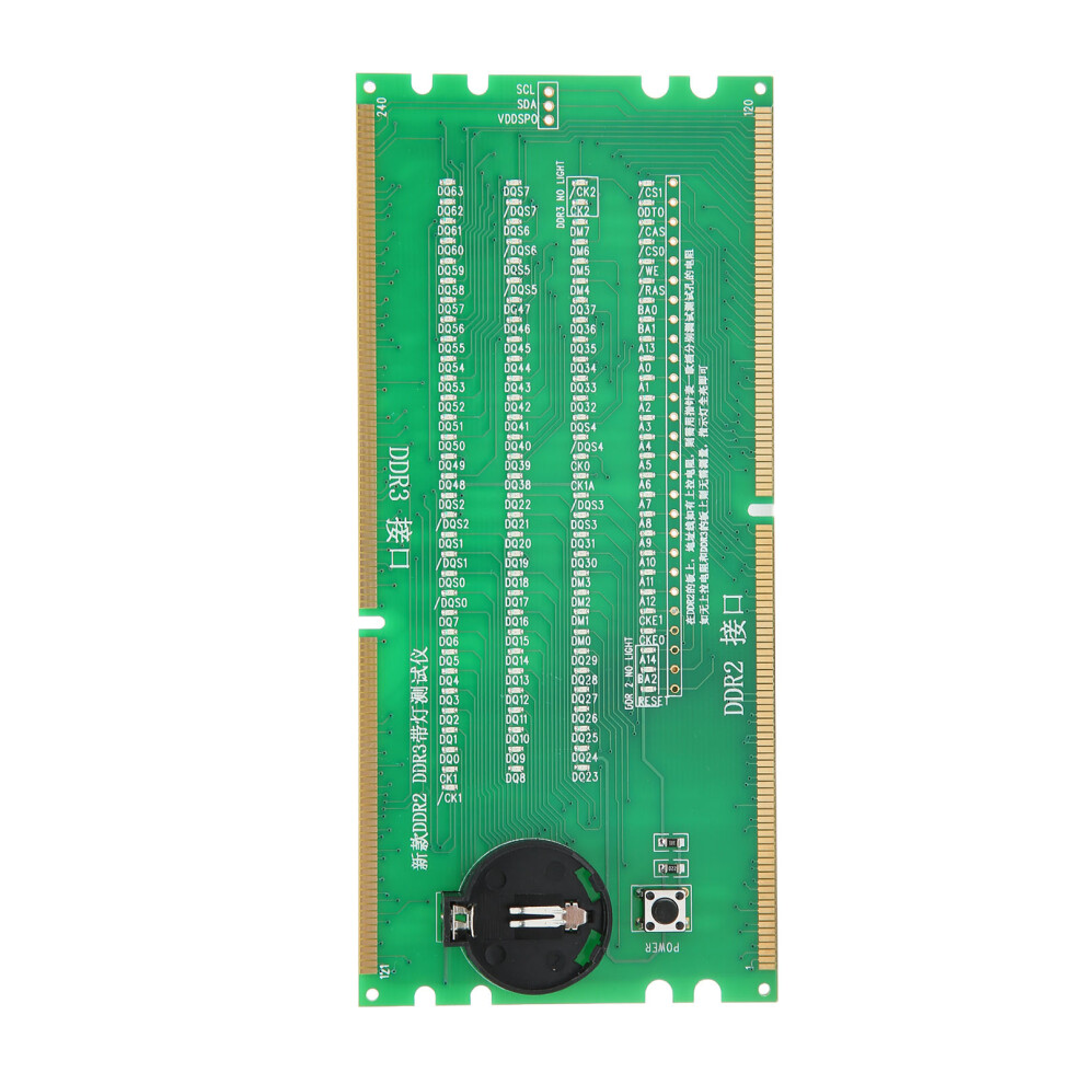 Computer Memory Tester Ddr2 Ddr3 2-In-1 Pcb With Led For Desktop Mainboards Light 8191357337238