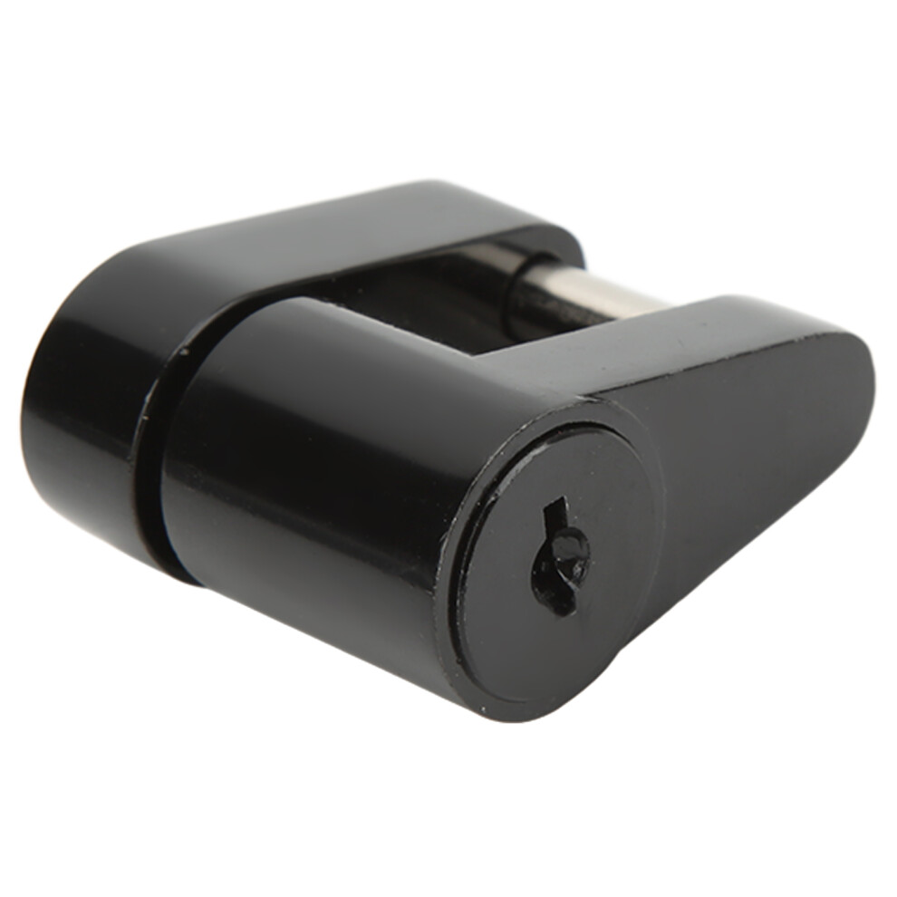 Reliable 1/4In Trailer Lock Zine Alloy Anti Theft Hitch Lock + 2 Keys Black 4991357337634