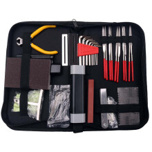 57 PCS Guitar Repair Tool Kit with Carry Bag, Multi-Color, 27*15*5cm