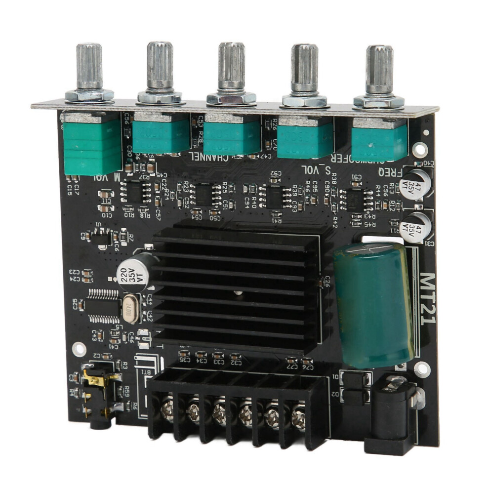 ZkâMt21 15Â100W Stereo Amplifier Board Bluetooth Dc12â24V For Speakers 7651357338846