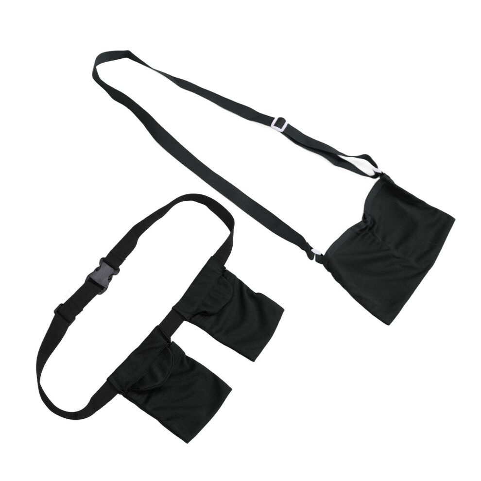 Breast Surgery Drainage Pouch: Black Mesh Adjustable Band Bag
