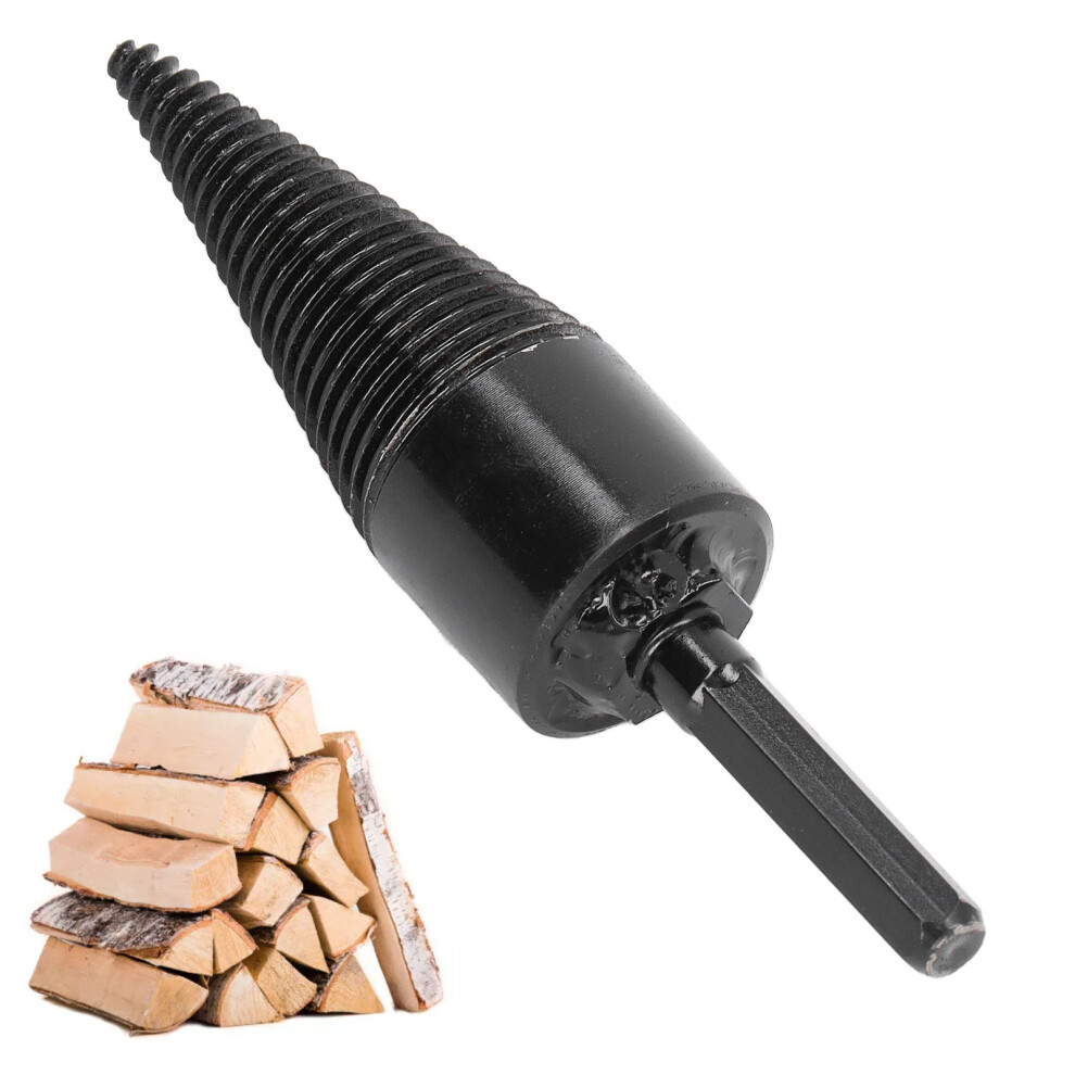 38Mm Carbon Steel Firewood Log Splitter Drill Bit, Hex Shank 4021357339496