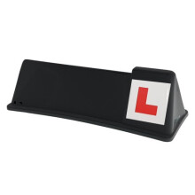 Magnetic Driving Instructor Roof Sign, Black