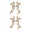 2 Pares De Pendientes Para Mujer, Sin Perforar Con Diamantes 9