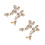 2 Pares De Pendientes Para Mujer, Sin Perforar Con Diamantes 7