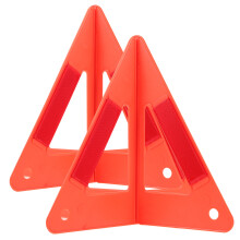 2 Ensembles Kit Routière Triangle Réfléchissant Plastique
