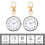 2 Pièces Pendentif - En Zinc 5