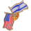 Distintivo Usa Israele Spilla Bavero 9