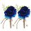2 Pezzi Boutonniere Sposa Fiore Decorazione Cerimonia 6