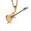 Men'S Chitarra In Inossidabile Collana Con Ciondolo E 4