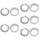 5 Set Collana Cubana , Bracciale, Hip Hop 10