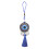 Blue Evil Eye Bilhängning I Legering Med Fransar 1