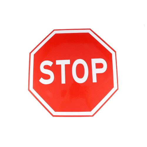 Stop Traffic Gata Säkerhetsskylt Varning Meddelande Vägskylt