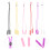 6Pcs Justerbara Silikon Glaskedjor För Glasögon 3
