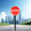 Stop Traffic Gata Säkerhetsskylt Varning Meddelande Vägskylt 4