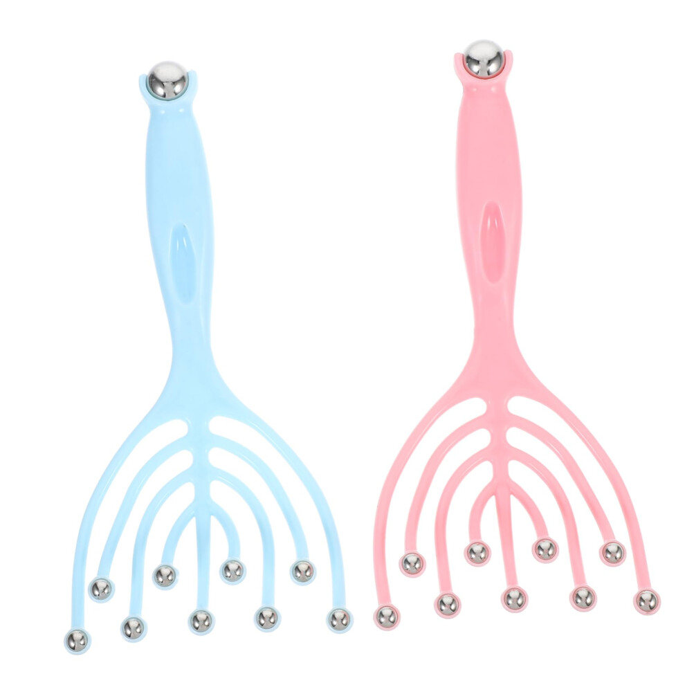 Manual Scalp Massager 2 Pack Handheld Head Scratcher For Scalp Massage And Body Massage Tool