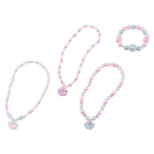 Conjunto De 4 Peças De Pulseira E Colar Com Para
