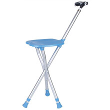 Folding Rollator For Seniors, Solid Wood Frame, 88 cm Length, Carved Hollow Wood Walking Stick Style