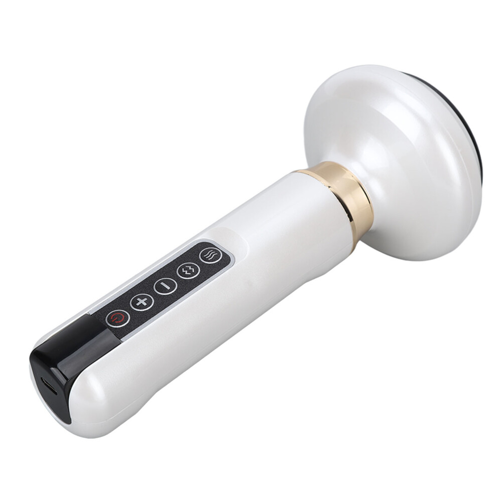 Multi-Function Electric GuaSha Massager â 12 Suction Gears Steel Balls White