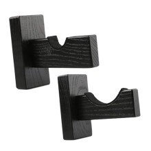 Baseball Bat Wall Mount Display Stand 2-Pack Wooden Bat Holder Wall-Mounted Storage Rack For Standard Baseball Bats