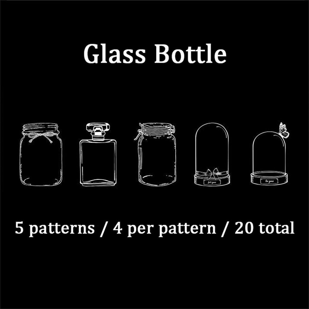 Set of 20 Clear Dried Flower Bookmarks Handmade DIY Glass Bookmarks-image-OPC-PMP2R2G-NEW