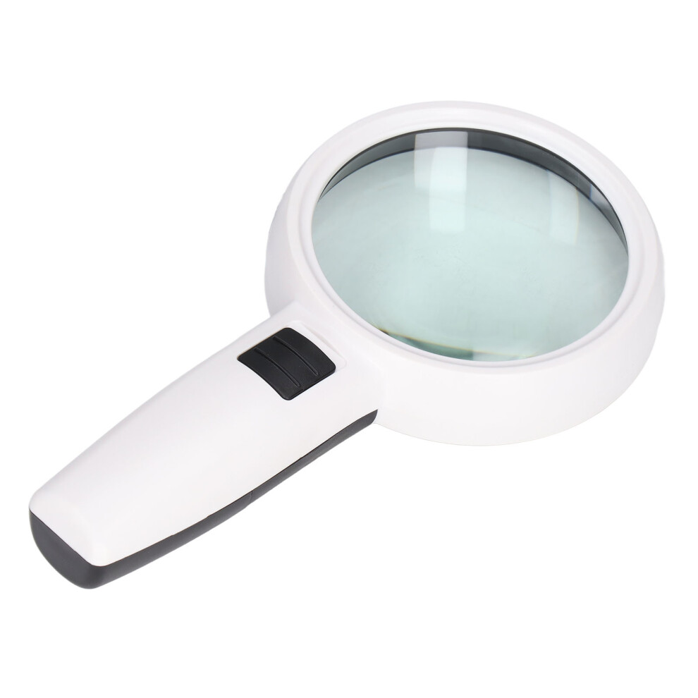 Black/White 30X Hd Handheld Illuminated Magnifier With 85Mm Lens,