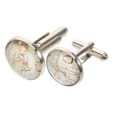 1 Paire De Boutons De Manchette Vintage Carte Pour