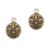 2 Pièces Pendentif Laiton Chinois Pour Collier De Clé 7