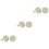 3 Paires De D'oreille Ronds Hip-hop Pour 7