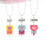 3 Pièces Résine Nœud Cœur Pendentif 8
