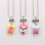 3 Pièces Résine Nœud Cœur Pendentif 4